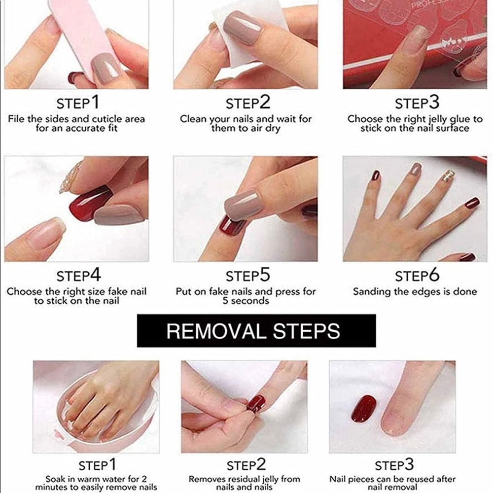 24 PCs reusable press nail brand new in box - Picture 6 of 6